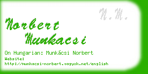 norbert munkacsi business card